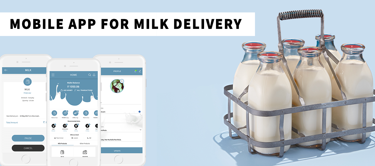 White Label Mobile App for Milk Delivery Services