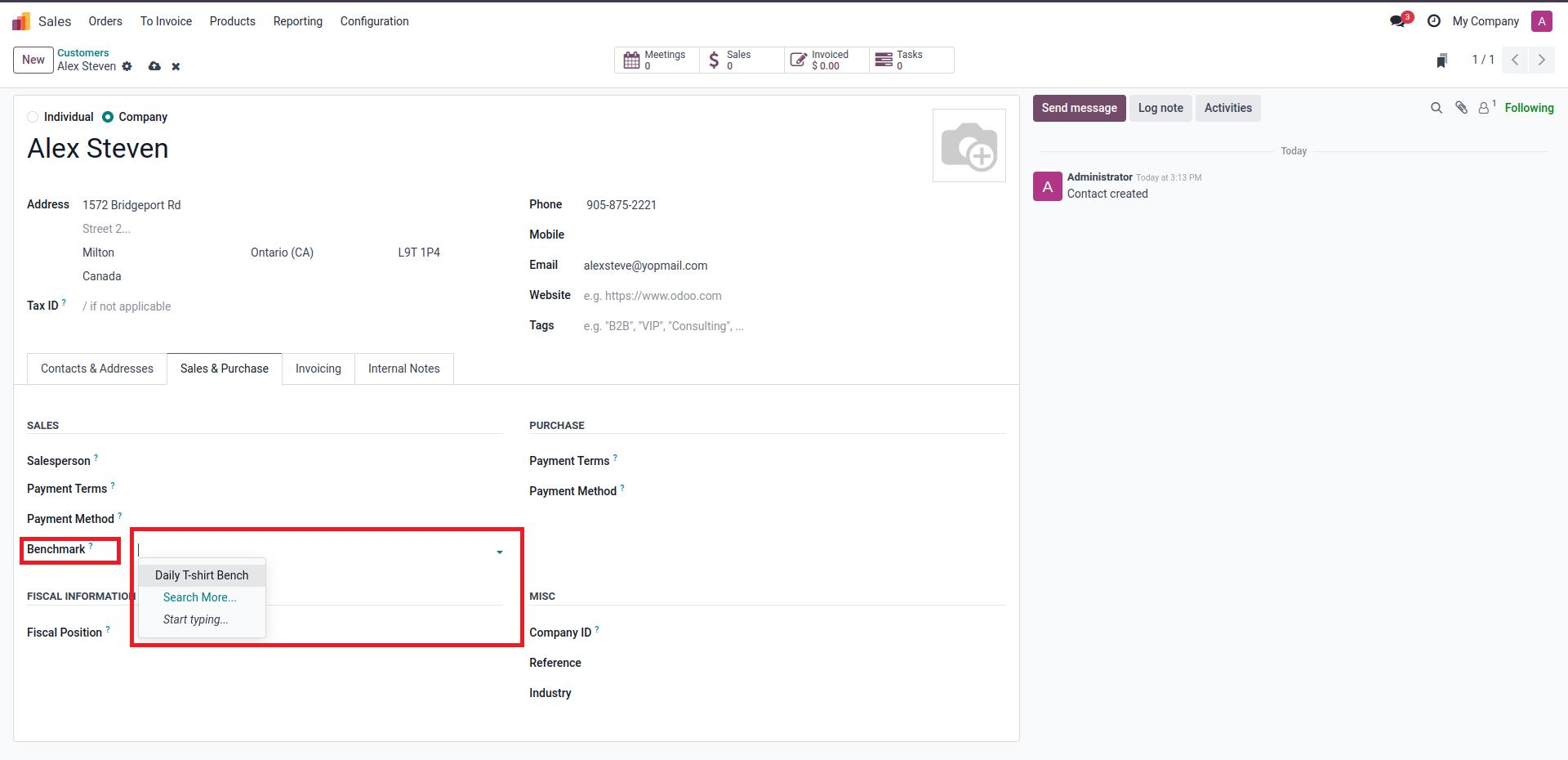 mss, ravi garg, odoo erp, B2B Sales Benchmark Tracking, customer