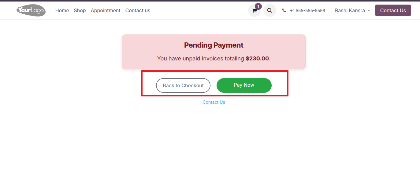 mss, ravi garg, odoo erp, Overdue Payment, website overdue blocker